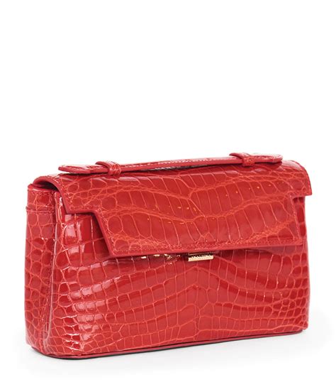 red croc clutch bag|red croc purses.